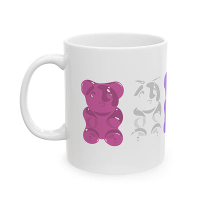 Genderfluid Pride Gummy Bears Coffee Mug (11oz/15oz)
