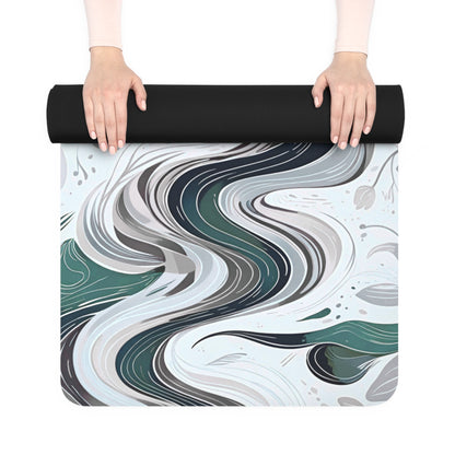 Lotus Swirl Rubber Yoga Mat