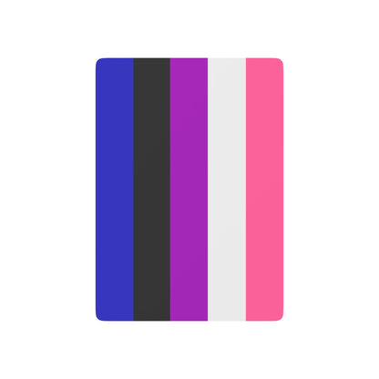 Genderfluid Pride Flag Playing Cards