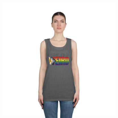 Queer As In Weird Unisex Heavy Cotton Tank Top