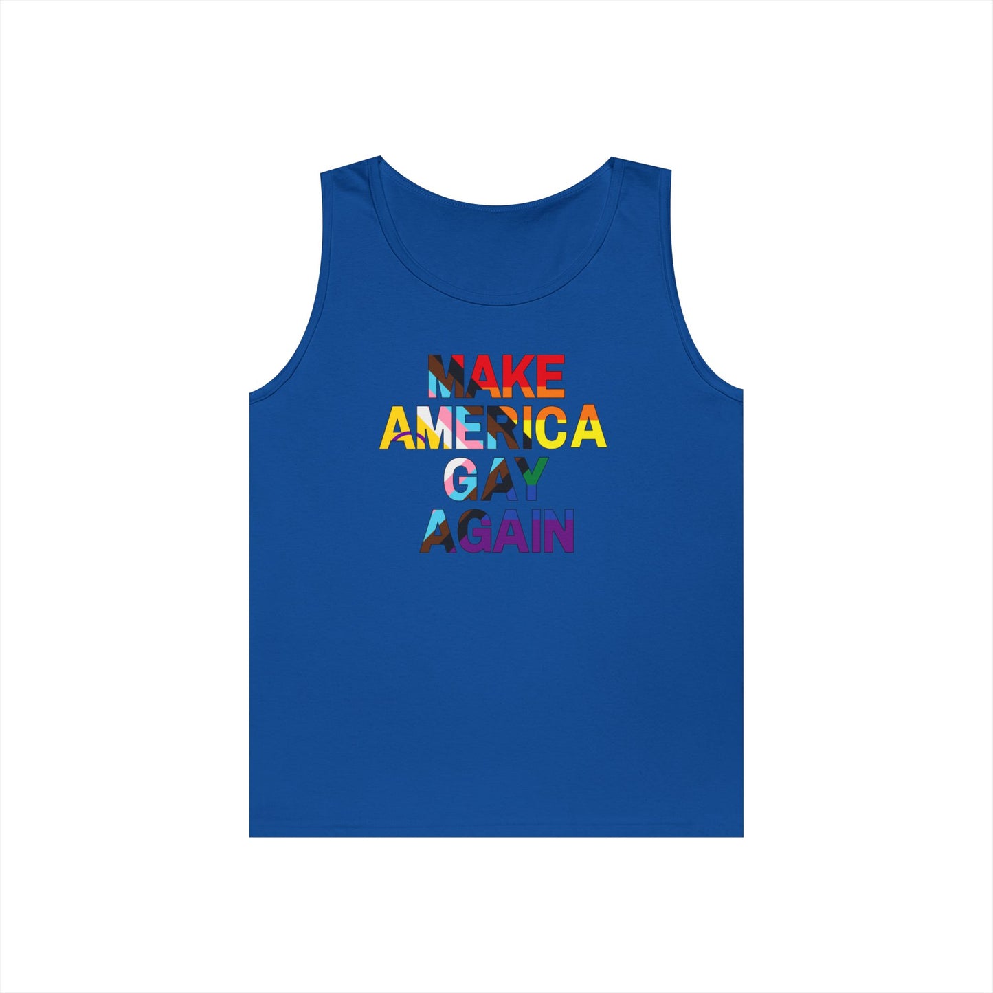 MAGA Make America Gay Again Unisex Heavy Cotton Tank Top