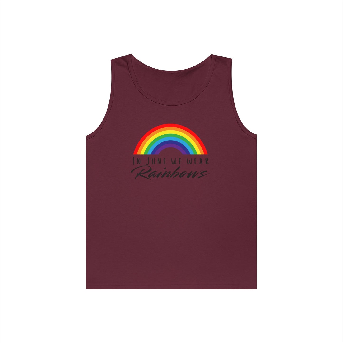 In June We Wear Rainbows Unisex Heavy Cotton Tank Top