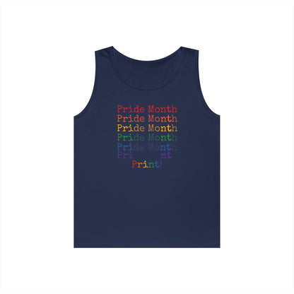 Pride Month PRINT Unisex Heavy Cotton Tank Top