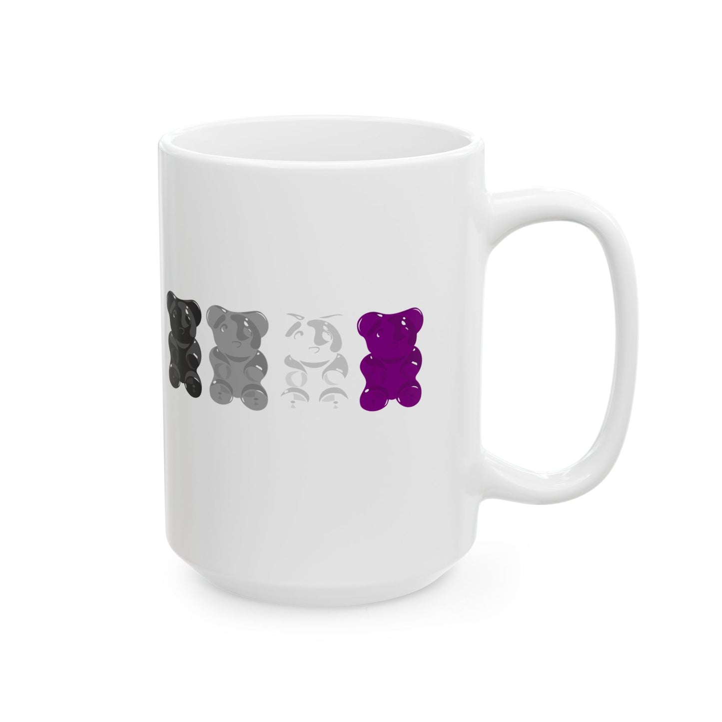 Asexual Pride Gummy Bears Coffee Mug (11oz/15oz)
