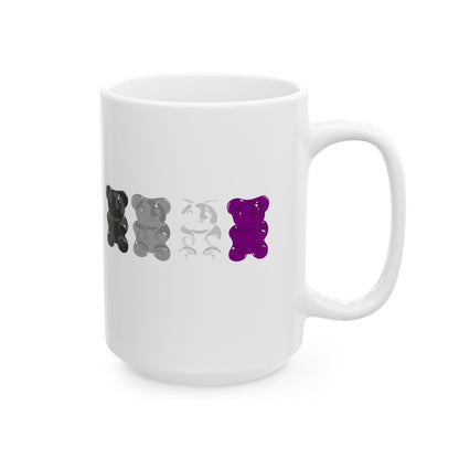 Asexual Pride Gummy Bears Coffee Mug (11oz/15oz)