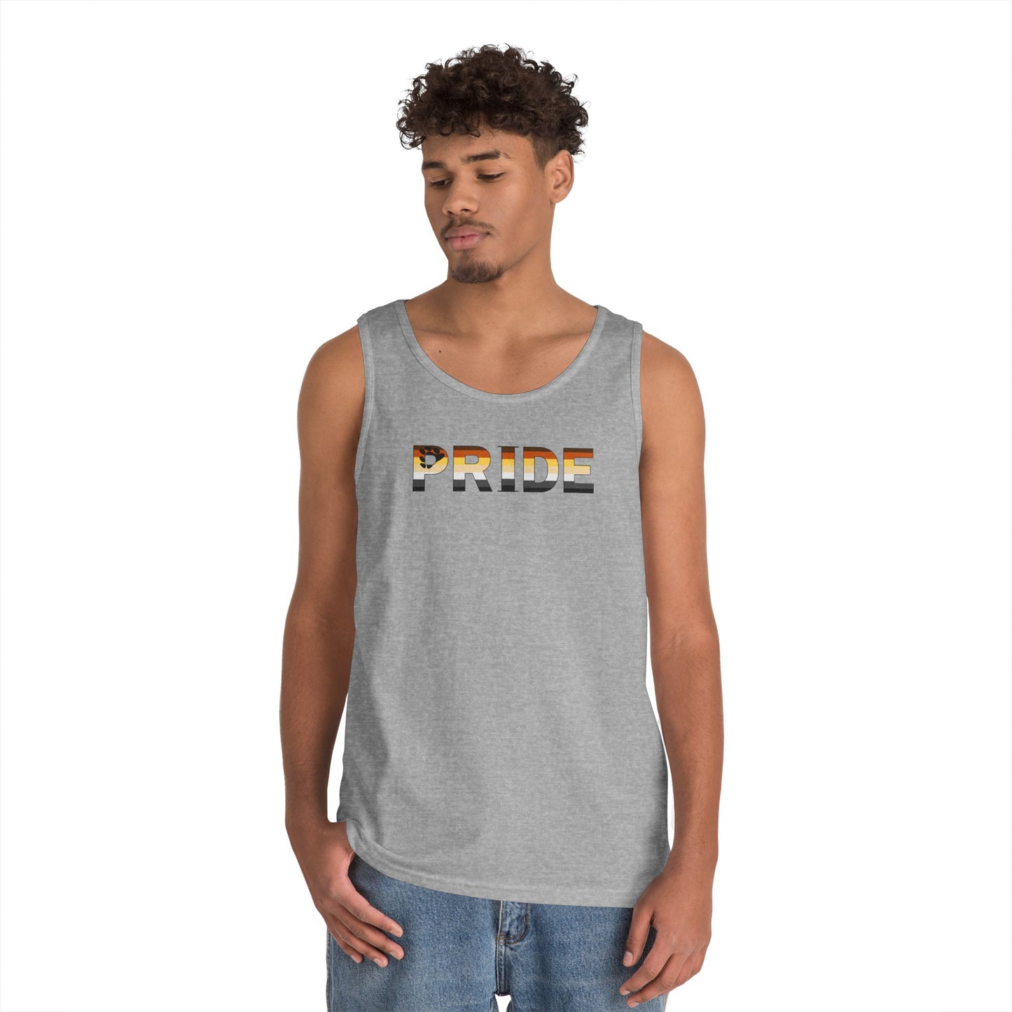Bear PRIDE Unisex Heavy Cotton Tank Top