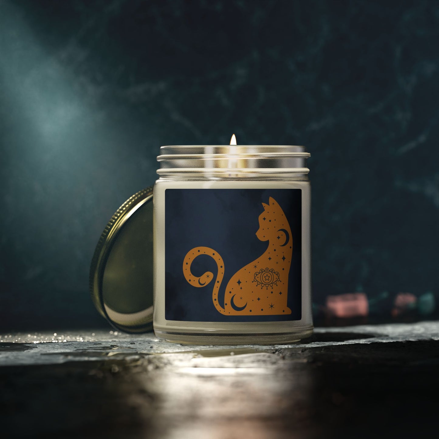 Cosmic Comforts Scented Candles, Coconut Apricot Wax (4oz, 9oz)