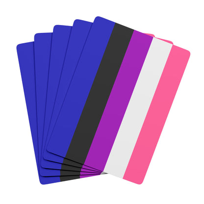 Genderfluid Pride Flag Playing Cards