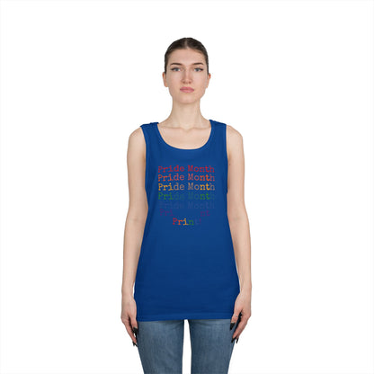 Pride Month PRINT Unisex Heavy Cotton Tank Top