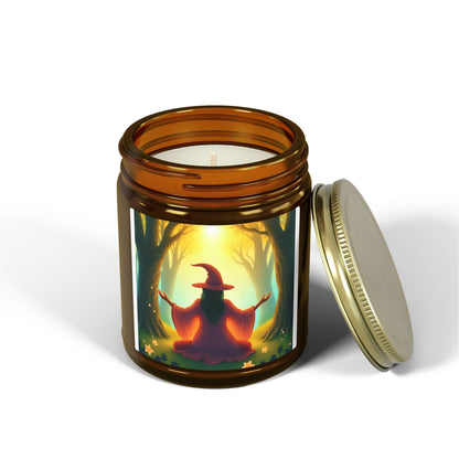 Forest Witch Meditation Scented Candles, Coconut Apricot Wax (4oz, 9oz)
