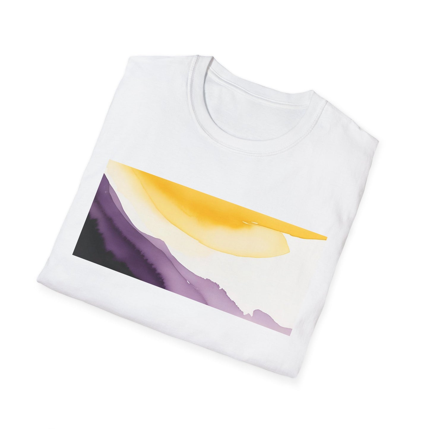 Nonbinary Pride Watercolor Unisex Softstyle T-Shirt