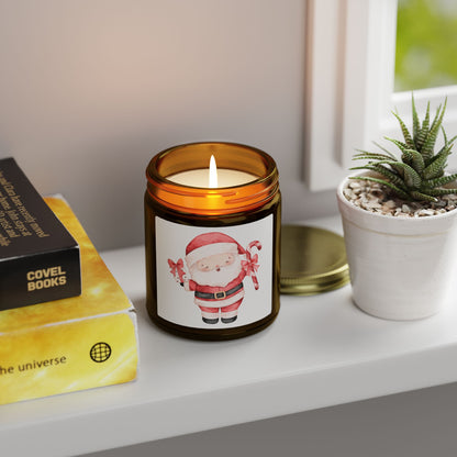 Santa Claus Scented Candles, Coconut Apricot Wax (4oz, 9oz)