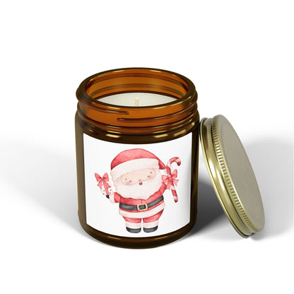 Santa Claus Scented Candles, Coconut Apricot Wax (4oz, 9oz)