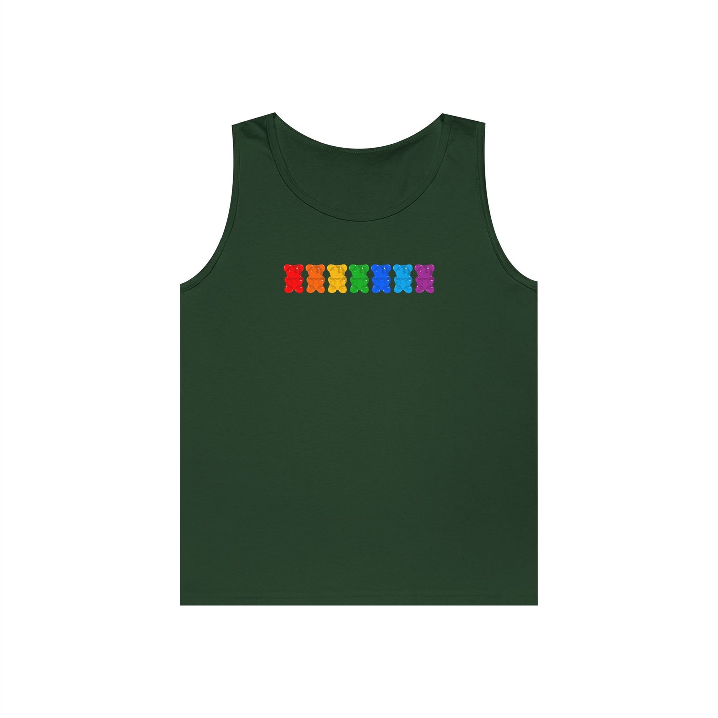 Rainbow Pride Gummy Bears Unisex Heavy Cotton Tank Top