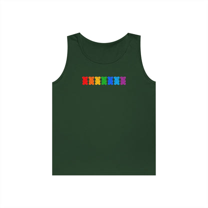 Rainbow Pride Gummy Bears Unisex Heavy Cotton Tank Top