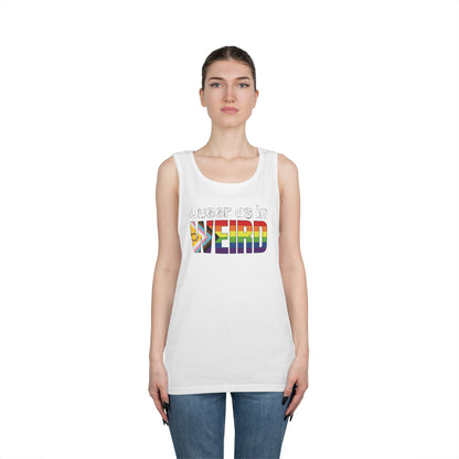 Queer As In Weird Unisex Heavy Cotton Tank Top