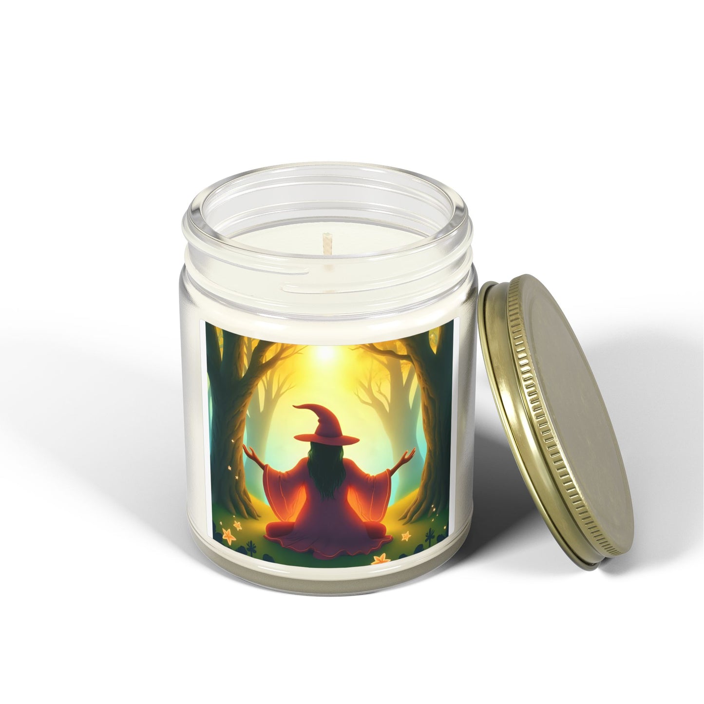 Forest Witch Meditation Scented Candles, Coconut Apricot Wax (4oz, 9oz)