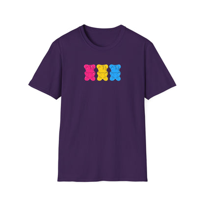 Pansexual Pride Gummy Bears Unisex Softstyle T-Shirt