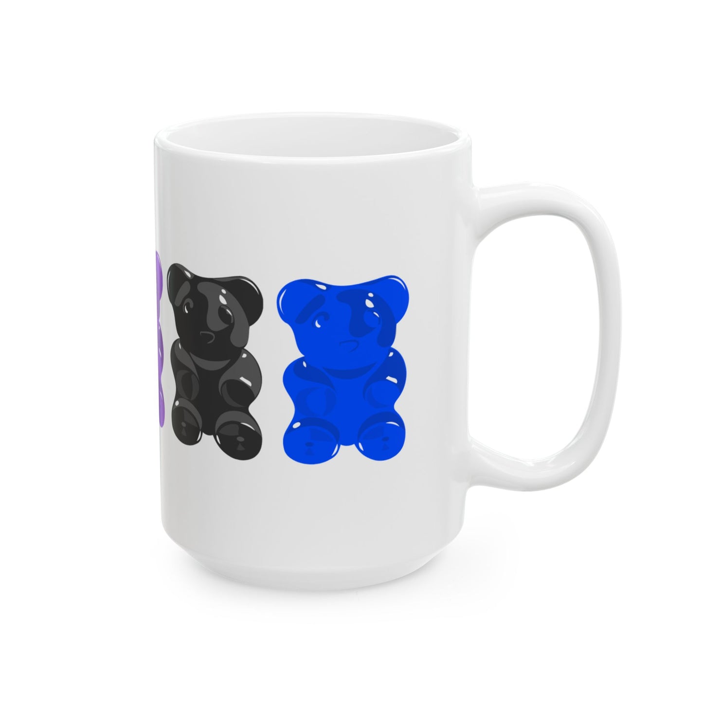 Genderfluid Pride Gummy Bears Coffee Mug (11oz/15oz)