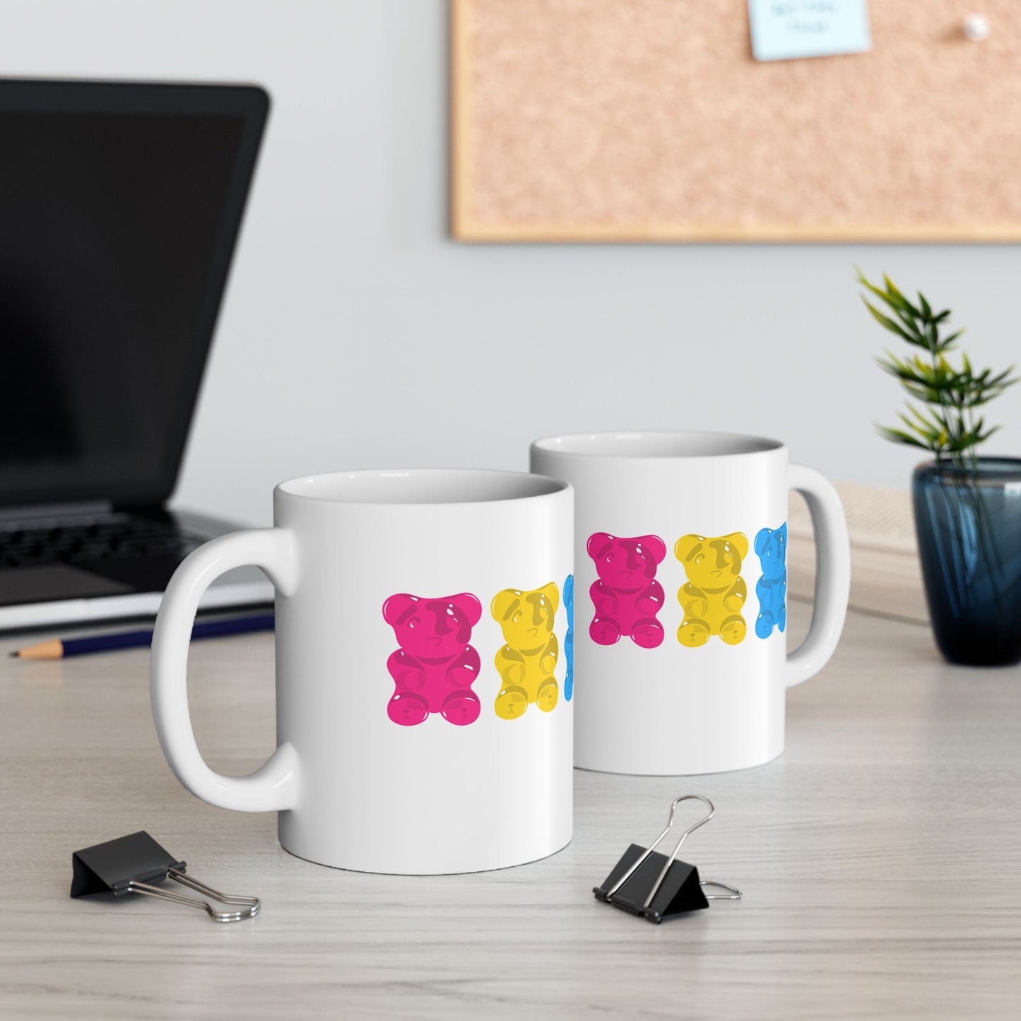 Pansexual Pride Gummy Bears Coffee Mug (11oz/15oz)