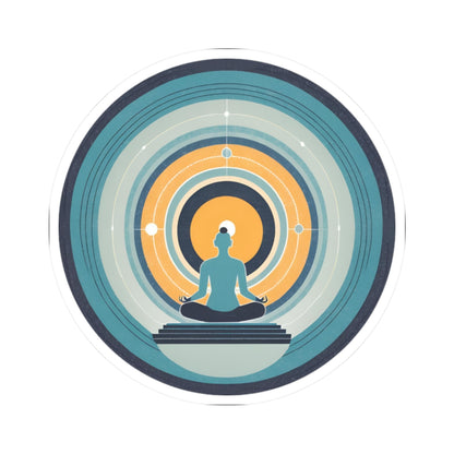 Circle of Meditation Kiss-Cut Stickers