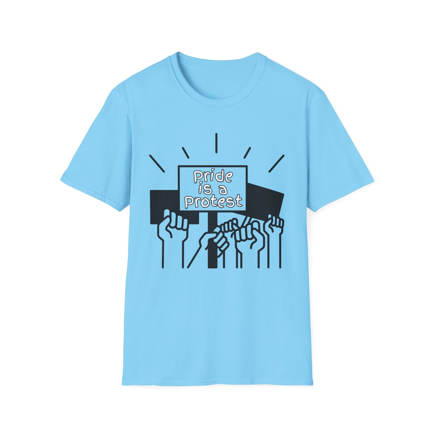Pride Is A Protest Unisex Softstyle T-Shirt