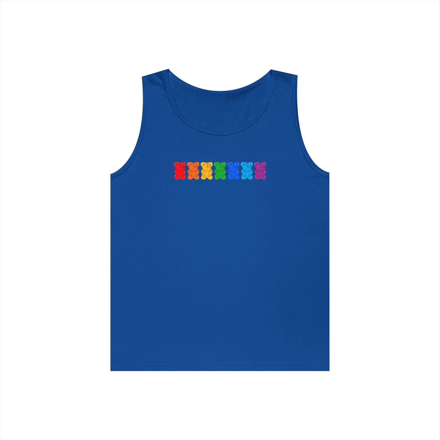 Rainbow Pride Gummy Bears Unisex Heavy Cotton Tank Top