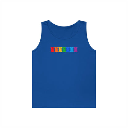 Rainbow Pride Gummy Bears Unisex Heavy Cotton Tank Top