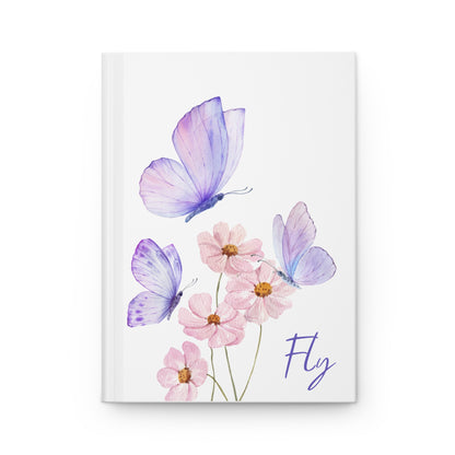 Butterfly Fly Hardcover Journal Matte