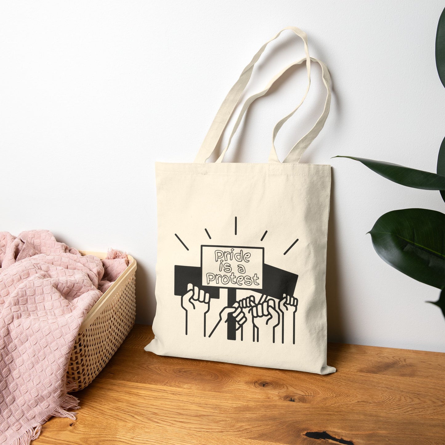 Pride Is A Protest Pride Canvas Tote