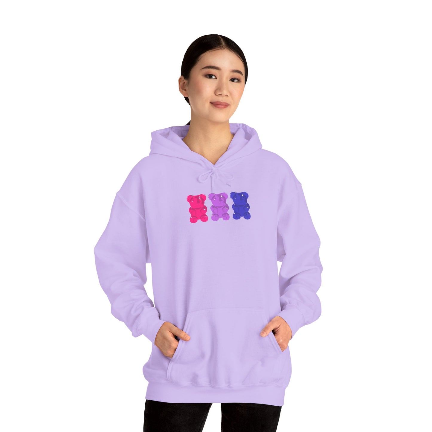 Bisexual Pride Gummy Bears Unisex Heavy Blend™ Hooded Sweatshirt