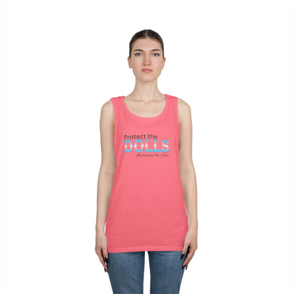Protect the Dolls Including the Kens Unisex Heavy Cotton Tank Top