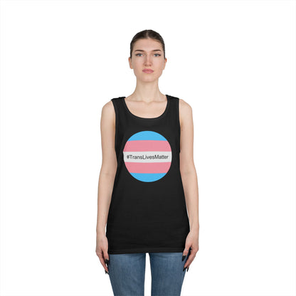 Trans Lives Matter Unisex Heavy Cotton Tank Top