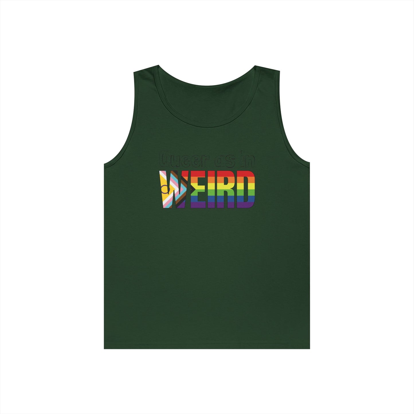 Queer As In Weird Unisex Heavy Cotton Tank Top