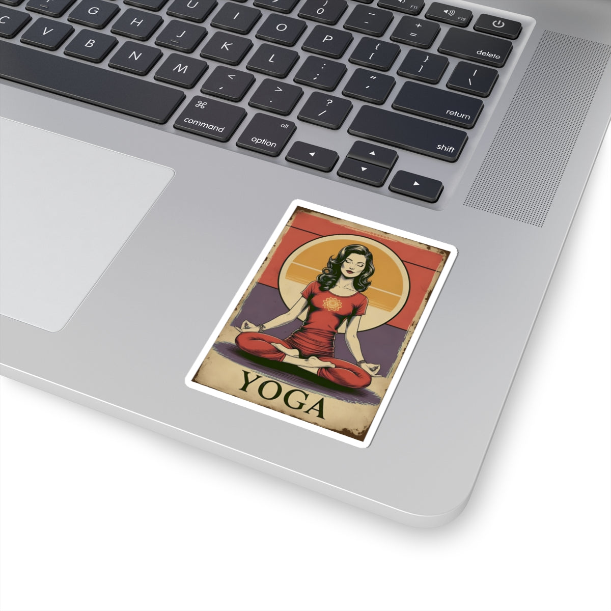 Yoga Girl Kiss-Cut Stickers