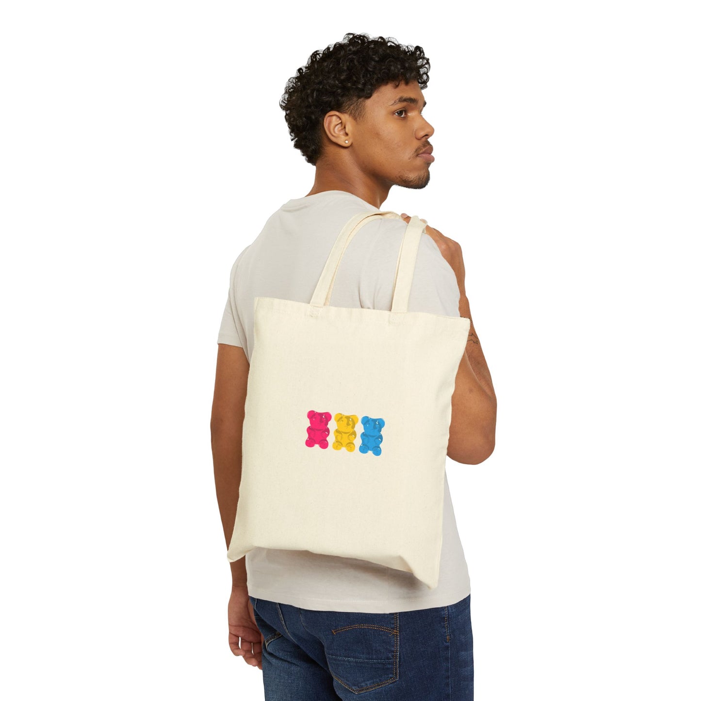 Pansexual Pride Gummy Bears Canvas Tote