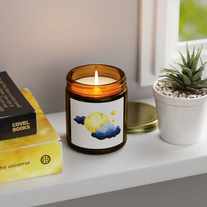 Cosmic Comforts Scented Candles, Coconut Apricot Wax (4oz, 9oz)