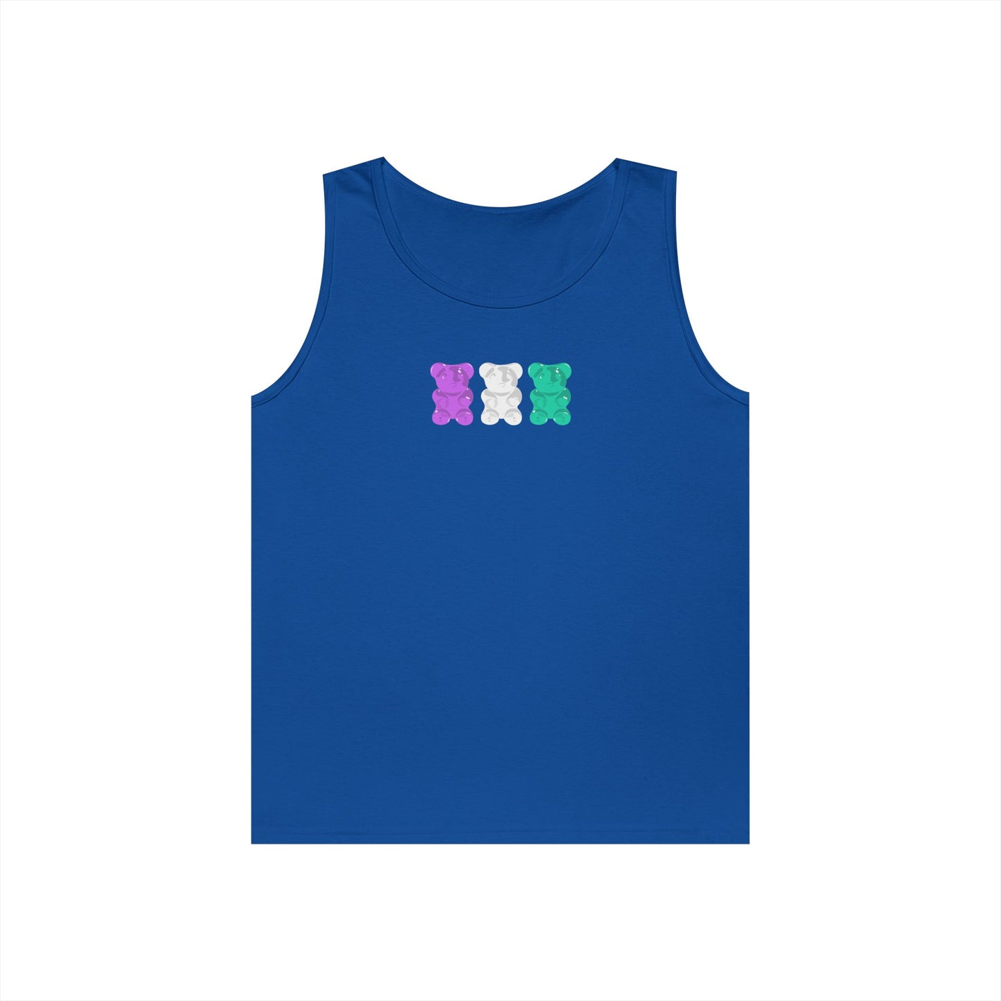 Genderqueer Pride Gummy Bears Unisex Heavy Cotton Tank Top