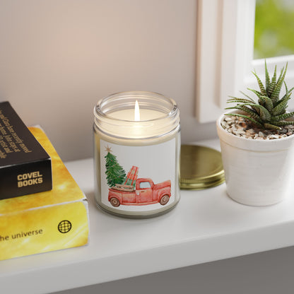 Old Red Truck Scented Candles, Coconut Apricot Wax (4oz, 9oz)