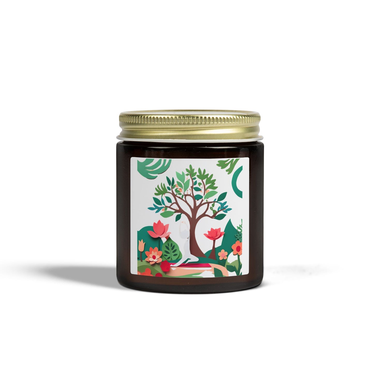 Garden of Mindfulness Scented Candles, Coconut Apricot Wax (4oz, 9oz)