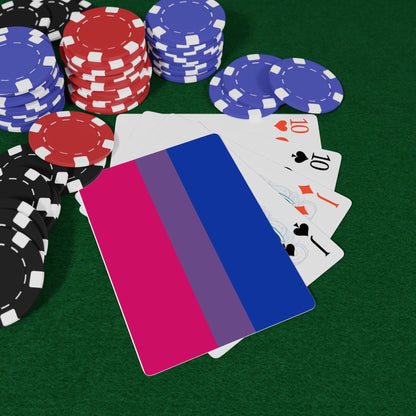 Bisexual Pride Flag Playing Cards