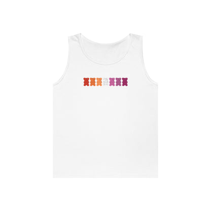 Lesbian Pride Gummy Bears Unisex Heavy Cotton Tank Top