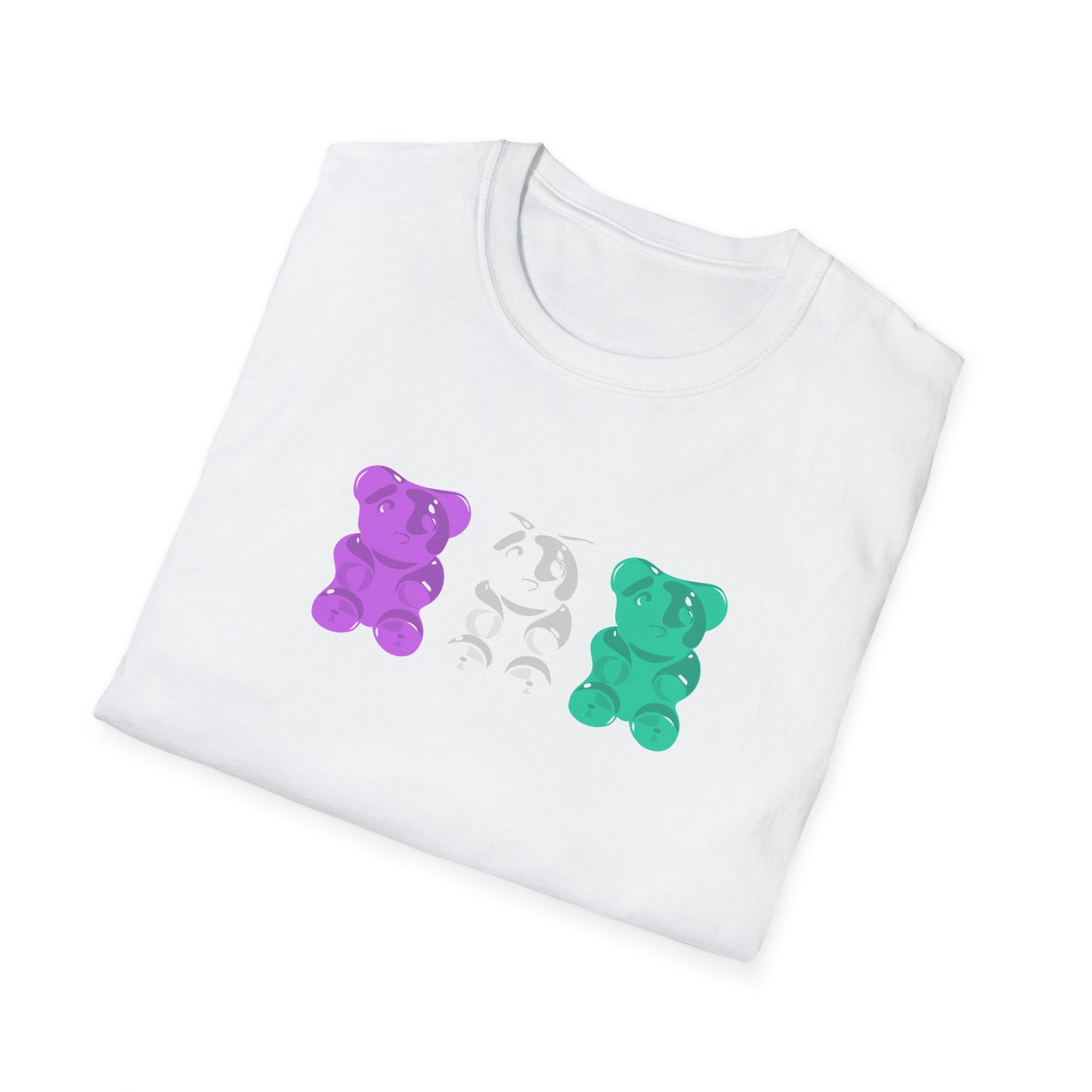 Genderqueer Pride Gummy Bears Unisex Softstyle T-Shirt