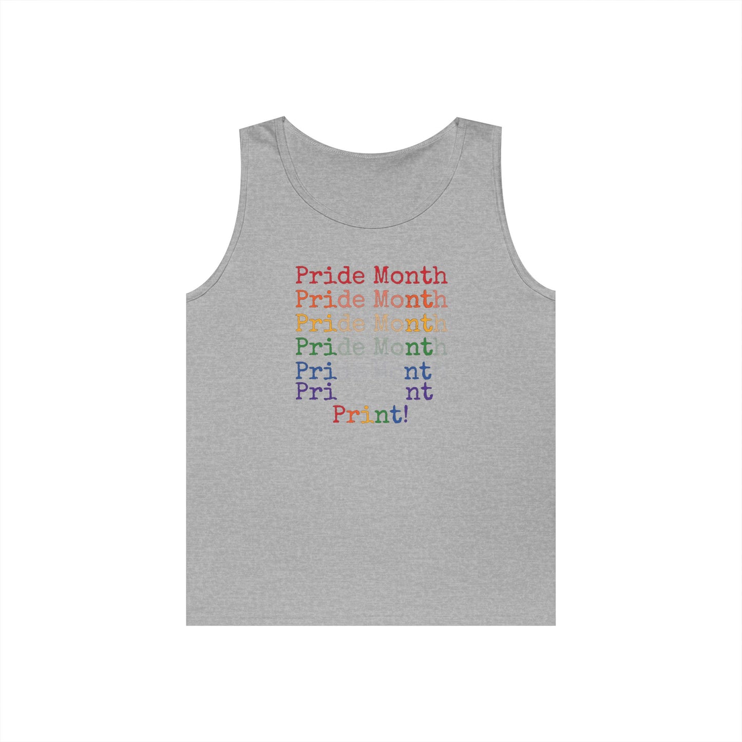 Pride Month PRINT Unisex Heavy Cotton Tank Top