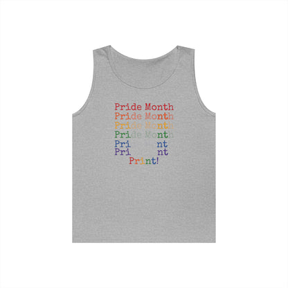 Pride Month PRINT Unisex Heavy Cotton Tank Top