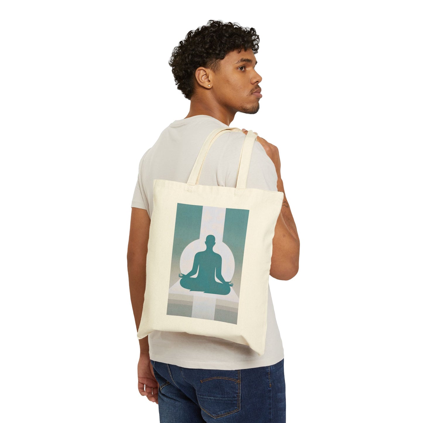 Soul of Meditation Cotton Canvas Tote Bag