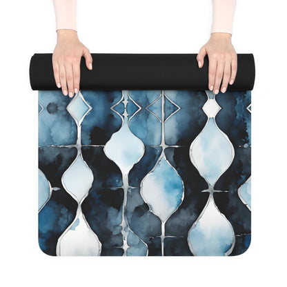 Watercolor Chain Rubber Yoga Mat