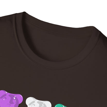 Genderqueer Pride Gummy Bears Unisex Softstyle T-Shirt