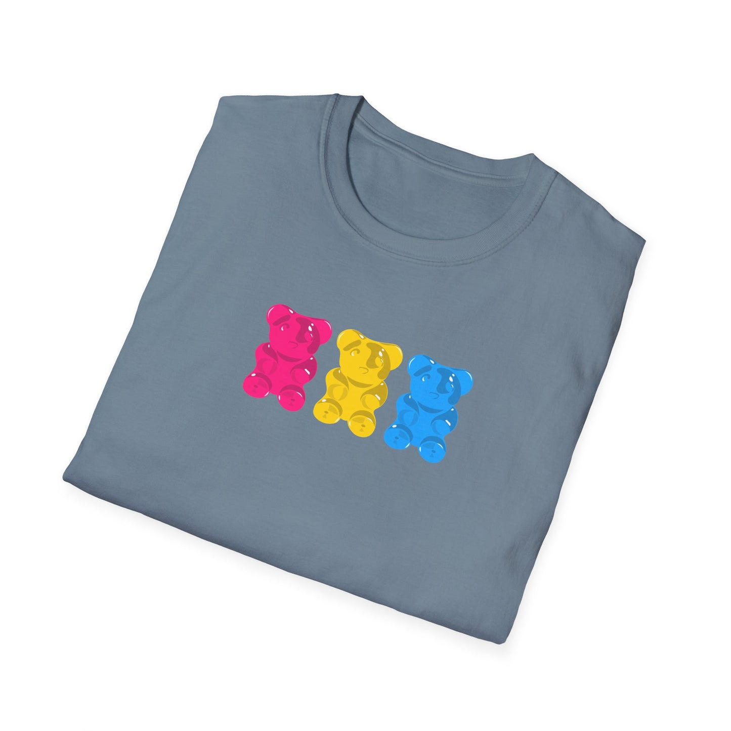 Pansexual Pride Gummy Bears Unisex Softstyle T-Shirt