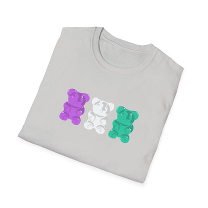 Genderqueer Pride Gummy Bears Unisex Softstyle T-Shirt
